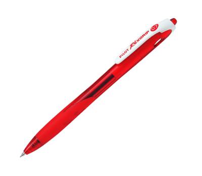 Penna a sfera a scatto Rexgrip Begreen - punta 0,7 mm - rosso - conf. 10 pezzi - Pilot - 040017 - 4902505326332 - DMwebShop