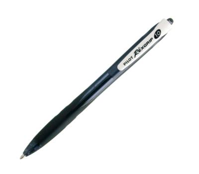 Penna a sfera a scatto Rexgrip Begreen - punta 1 mm - nero - conf. 10 pezzi - Pilot - 040010 - 4902505324741 - DMwebShop