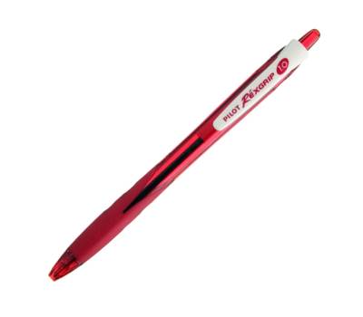 Penna a sfera a scatto Rexgrip Begreen - punta 1 mm - rosso - conf. 10 pezzi - Pilot - 040012 - 4902505324758 - DMwebShop
