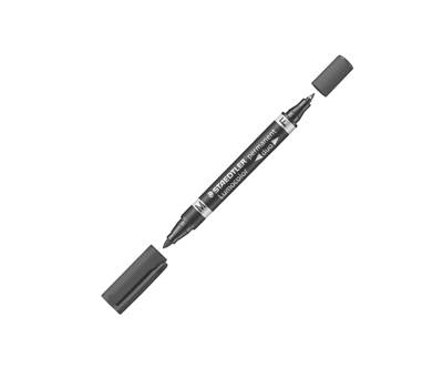 Pennarello Lumocolor Permanent Duo 348 punta feltro - punta 0,6 mm e 1,5 mm - nero - Staedtler - 348-9 - 4007817348031 - DMwebShop Pennarello Lumocolor Permanent Duo 348 punta feltro - punta 0,6 mm e 1,5 mm - nero - Staedtler - 348-9 - 4007817348031 - DMwebShop