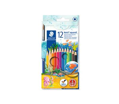 Pastelli Noris Aquarell 144 - colori assortiti - astuccio 12 pezzi - Staedtler - 14410NC12 - 4007817144268 - DMwebShop