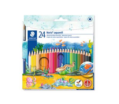 Matite colorate Noris aquarell - astuccio 24 colori - Staedtler - 144 10NC2412 - 4007817144282 - DMwebShop