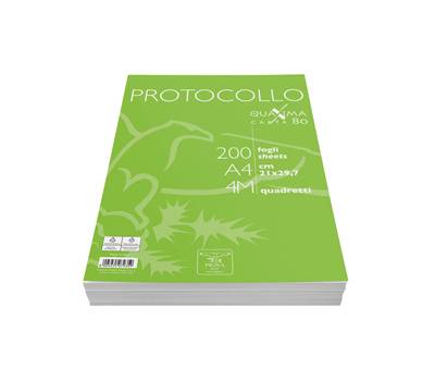 Fogli - protocollo - Quaxima - A4 - 4 mm - 80 gr - conf. 200 pezzi - Pigna - 02156214M - 8005235079359 - DMwebShop