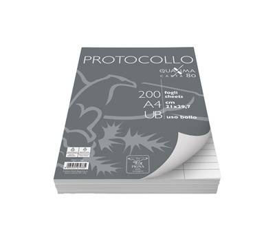 Fogli - protocollo - Quaxima - A4 - uso bollo - 80 gr - conf. 200 pezzi - Pigna - 0215621UB - 8005235079335 - DMwebShop