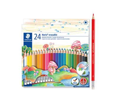 Pastelli colorati Noris cancellabile 144 50 - astuccio 24 matite - Staedtler - 14450NC24 - 4007817144329 - DMwebShop