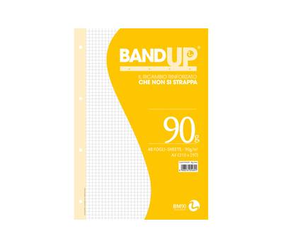 Ricambi BandUp forati rinforzati - A4 - quadretto 5 mm - 40 fogli - 90 gr - BM - 0105489 - 8008234054891 - DMwebShop