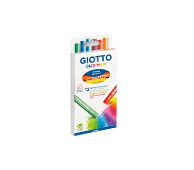 Pastelli a olio lunghezza 70 mm diametro11 mm colori assortiti Giotto F293400 - 7348