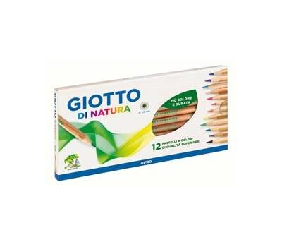 Pastelli colorati Natura diametro mina 3,8 mm legno di cedro colore assortiti Giotto 240600 - 4409