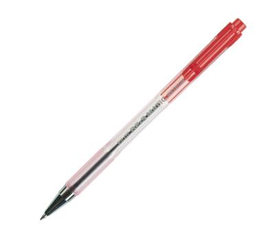 Penna a sfera a scatto BP S Matic punta media 1 mm rosso - 6956