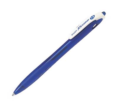 Penna a sfera a scatto Rexgrip Begreen punta 1,6 mm blu - 6912