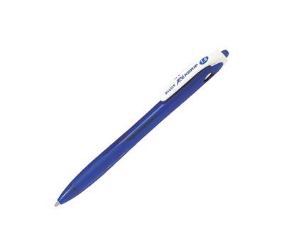 Penna a sfera a scatto Rexgrip Begreen punta 1,6 mm blu - 6912