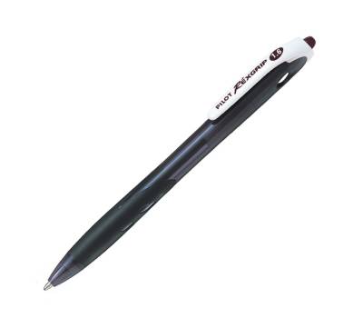 Penna a sfera a scatto Rexgrip Begreen punta 1,6 mm nero - 6911
