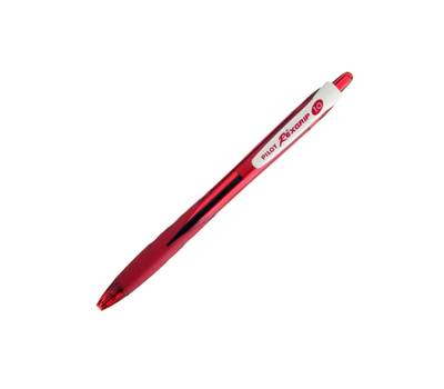 Penna a sfera a scatto Rexgrip Begreen punta 1 mm rosso - 6907