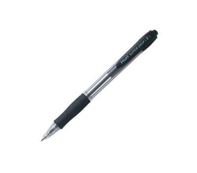 Penna a sfera a scatto Super Grip punta fine 0,7 mm nero - 2887