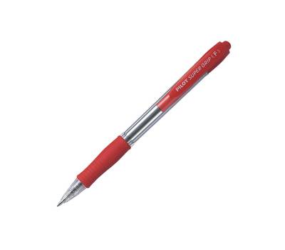 Penna sfera a scatto Super Grip punta fine 0,7 mm rosso - 2767