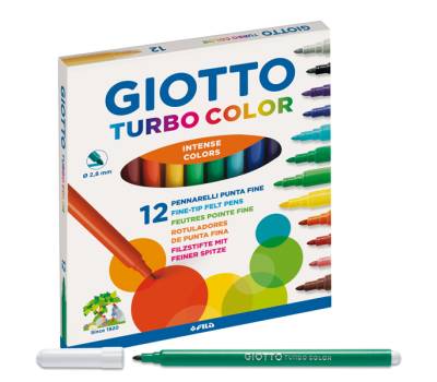 Pennarelli Turbo Color colori assortiti astuccio 12 pezzi - 2965