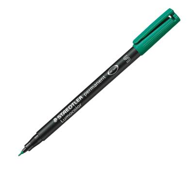 Pennarello Lumocolor Permanent 313 punta 0,4 mm verde - 6250