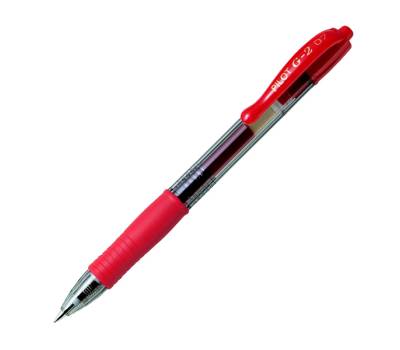Roller gel a scatto G 2 punta 0,7 mm rosso - 6883