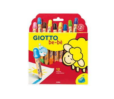 Supermatitoni diametro mina 7 mm con temperino colori assortiti astuccio 12 pezzi Giotto F477700 - 4698