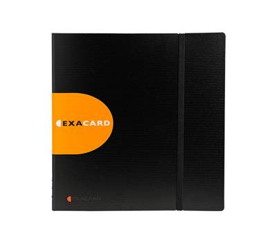 Portabiglietti da visita Exacard - 320 posti - 26,5 x 25 cm - nero - Exacompta - 75234E - 3130630752349 - DMwebShop