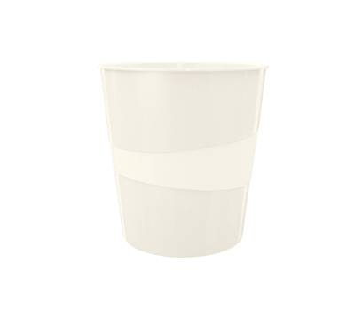 Cestino gettacarte WOW altezza 32,4 cm diametro 29 cm 15 lt bianco metallizzato - 19834