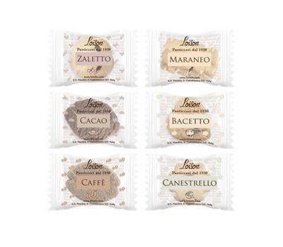 Dolci Biscotti al burro scatola da 200 biscotti assortiti Loison 1900 - 4645