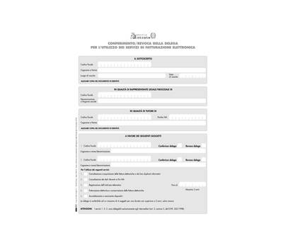 Modulo per conferimento revoca - fatturazione elettronica - 29,7 x 21 cm - conf. 10 pezzi - Edipro - E0018 - CONFE0018PZ10T - DMwebShop