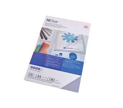 Copertine HiClear per rilegatura - A4 - 300 micron - trasparente - conf. 100 pezzi - GBC - CE013080E - 5028252262545 - DMwebShop