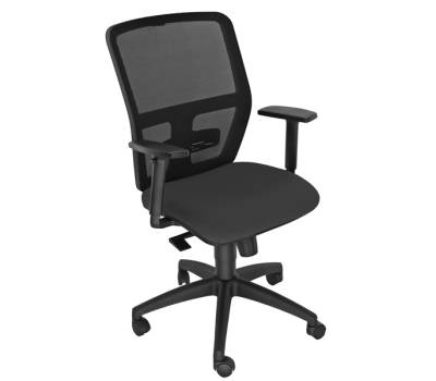 Seduta operativa ergonomica Kemper A - braccioli regolabili - nero - Unsit - KMA/BR2D/EN - 8050043748249 - DMwebShop