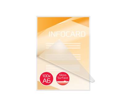 Pouches per plastificazione A6,111x154 mm 2x75 micron scatola 100 pezzi - 21659