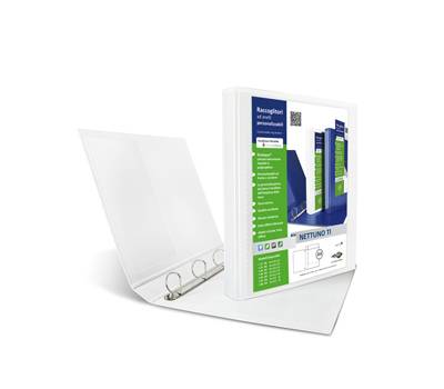 Raccoglitore Nettuno Ti 30 4D - personalizzabile - dorso 3,5 cm - 22 x 30 cm - A4 - bianco - Sei Rota - 36833001 - 8004972025988 - DMwebShop
