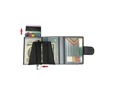 Portacard Wally Carbon - 6 x 9,5 cm - nero - Alplast - 1030SC/1 - 8015915103021 - DMwebShop