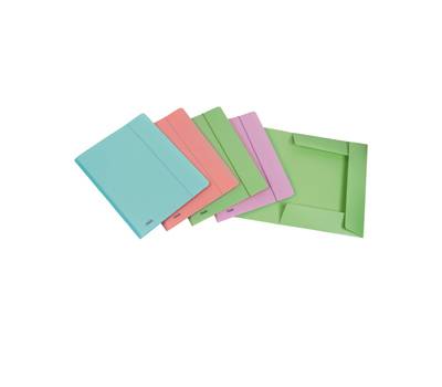 Cartella 3L con elastico Pastel - PPL - 24 x 33 cm - colori assortiti - conf. 20 pezzi - Favorit - 400115580 - 8006779020807 - DMwebShop