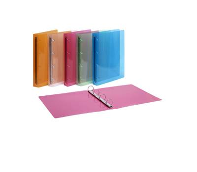Raccoglitore Lumina 4 anelli tondi 30 mm 22 x 30 cm PP colori assortiti - 5349
