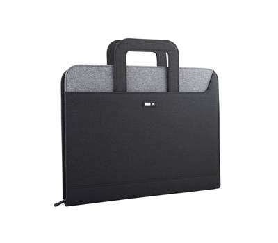 Cartella portablocco - con manici - nero-grigio - 28,5 x 36 cm - City Time - 61496. - 8002787614960 - DMwebShop
