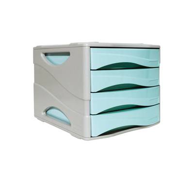 Cassettiera keep Colour Pastel - 25 x 32 cm - cassetti 5 cm - grigio-azzurro - Arda - 15P4PPASBL - 8003438022943 - DMwebShop