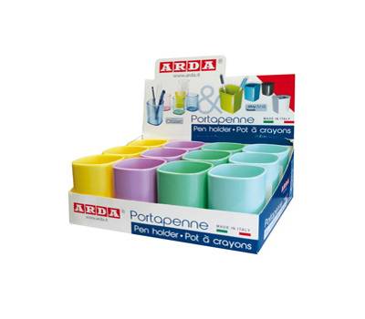 Portapenne Keep Colour Pastel - colori assortiti - conf. 12 pezzi - Arda - 4111PASESP - 8003438023230 - DMwebShop