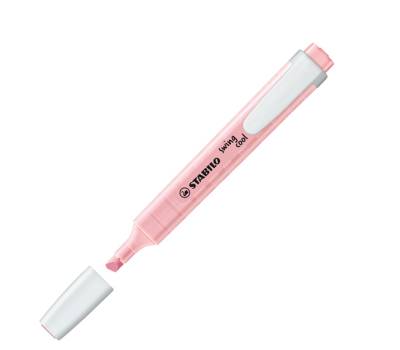 Evidenziatore Swing Cool pastel - punta a scalpello - tratto 1 - 4 mm - rosa antico 129 - conf. 10 pezzi - Stabilo - 275/129-8 - 4006381518550 - DMwebShop