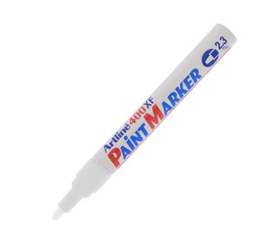 Marcatore perrmanente A 400 - a vernice - punta tonda - 2,3 mm - bianco - Artline - A400BI - 4974052820052 - DMwebShop
