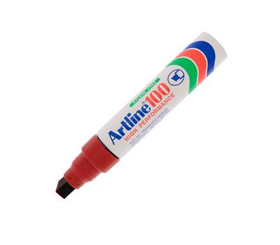 Marcatore permanente A 100 - punta scalpello jumbo - 7,5 - 12 mm - rosso - Artline - A100R - 4974052803321 - DMwebShop