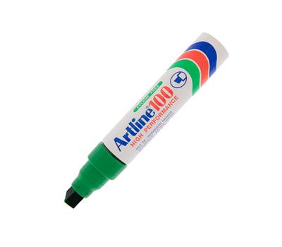 Marcatore permanente A 100 - punta scalpello jumbo - 7,5 - 12 mm - verde - Artline - A100V - 4974052803338 - DMwebShop