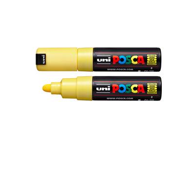 Marcatore a base d'acqua Uni Posca PC7M - punta tonda large - 4,5 - 5,5 mm - giallo - Uni Mitsubishi - M PC7M G - 4902778228265 - DMwebShop