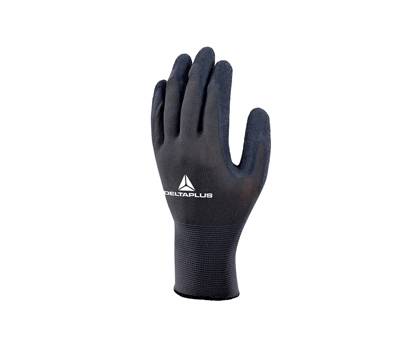 Guanti da lavoro VE630 - poliestere - palmo lattice - taglia 08 - grigio-nero - Deltaplus - VE630GR08 - 3295249171285 - DMwebShop
