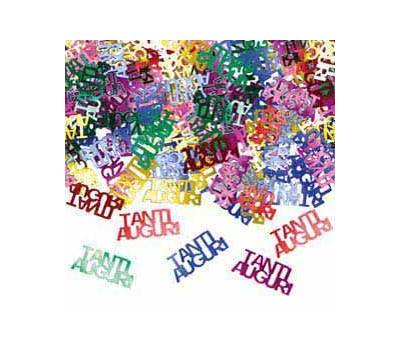 Coriandoli in plastica 'Tanti Auguri' - 15 gr - Big Party - 81195. - 8020834811957 - DMwebShop