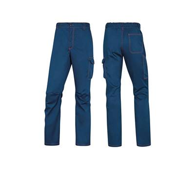 Pantalone da lavoro Panostrpa - sargia-poliestere-cotone-elastan - taglia L - blu-arancio - Deltaplus - PANOSTRPAMOGT - 3295249230067 - DMwebShop