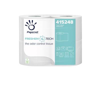 Carta igienica classica Freshen Tech - 3 veli - 230 strappi - diametro 12,2 cm -15,5 gr - 9,5 cm x 25,3 mt - pacco 4 rotoli - Papernet - 415248 - 8024929252489 - DMwebShop Carta igienica classica Freshen Tech - 3 veli - 230 strappi - diametro 12,2 cm -15,5 gr - 9,5 cm x 25,3 mt - pacco 4 rotoli - Papernet - 415248 - 8024929252489 - DMwebShop