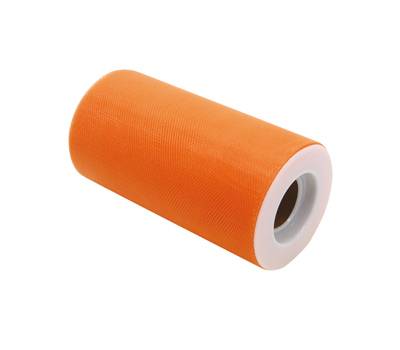 Tulle in rotolo - 12,5 cm x 25 mt - arancione - Big Party - 85043. - 8020834850437 - DMwebShop