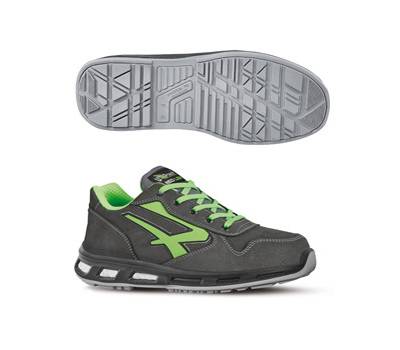 Calzatura di sicurezza Yoda S3 SRC Red Lion - pelle nabuk idrorepellente - numero 43 - grigio scuro-verde - U-power - RL20174-43 - 8033546361801 - DMwebShop