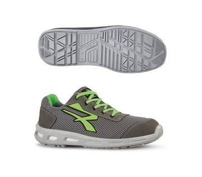 Calzatura di sicurezza Summer S1P SRC Red Lion - pelle scamosciata morbida - numero 42 - grigio-verde - U-power - RL20346-42 - 8033546376157 - DMwebShop