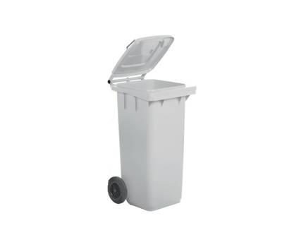 Bidone carrellato - 58 x 73 x 107 cm - 240 lt - bianco - Mobil Plastic - 1/240/5-BIL - 8004331124055 - DMwebShop